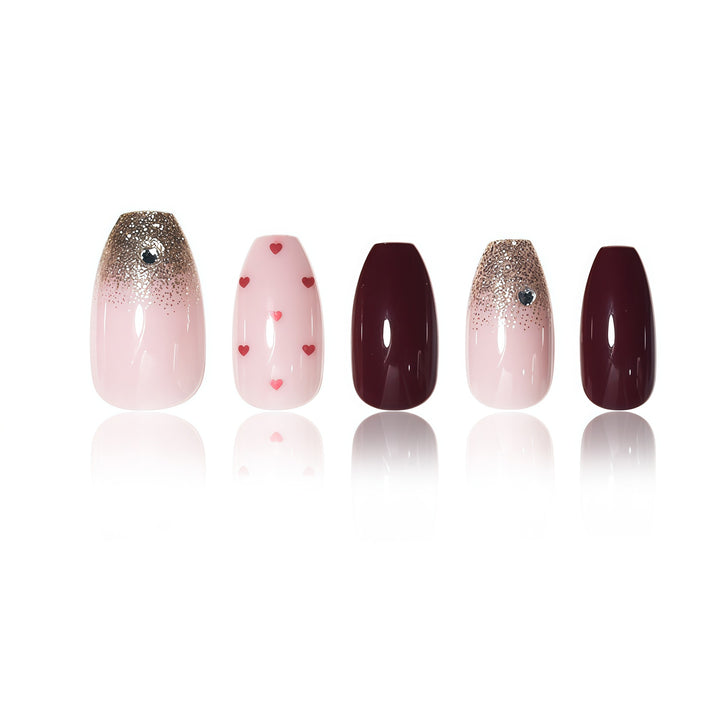 Heart-Themed Nail Art Extensions Stornfield