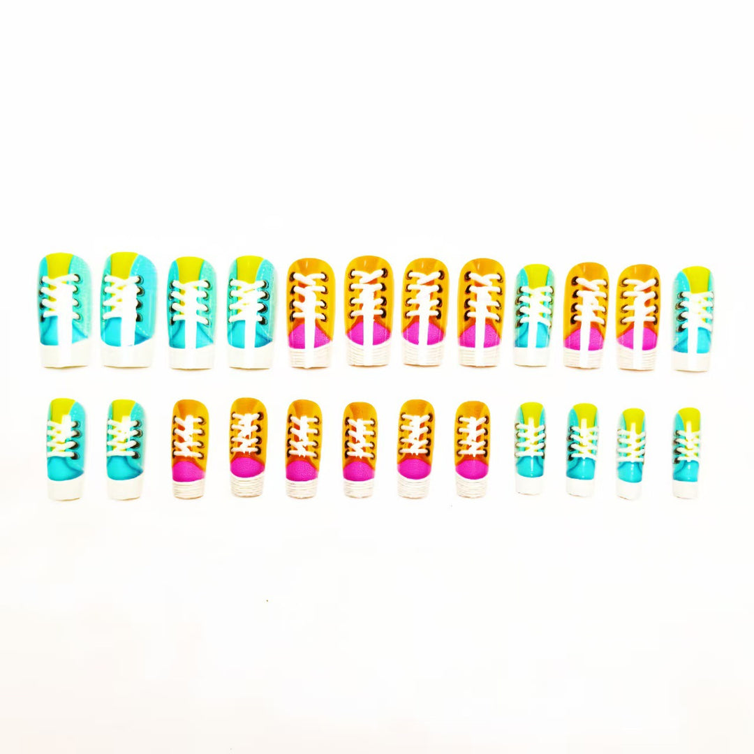 Creative Art Nail with Sneakers Design Stornfield