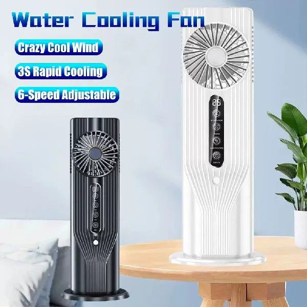 Unisex One Size Rechargeable Vertical Desktop Fan with LED Display Touch Control Adjustable Tilt Base Stornfield