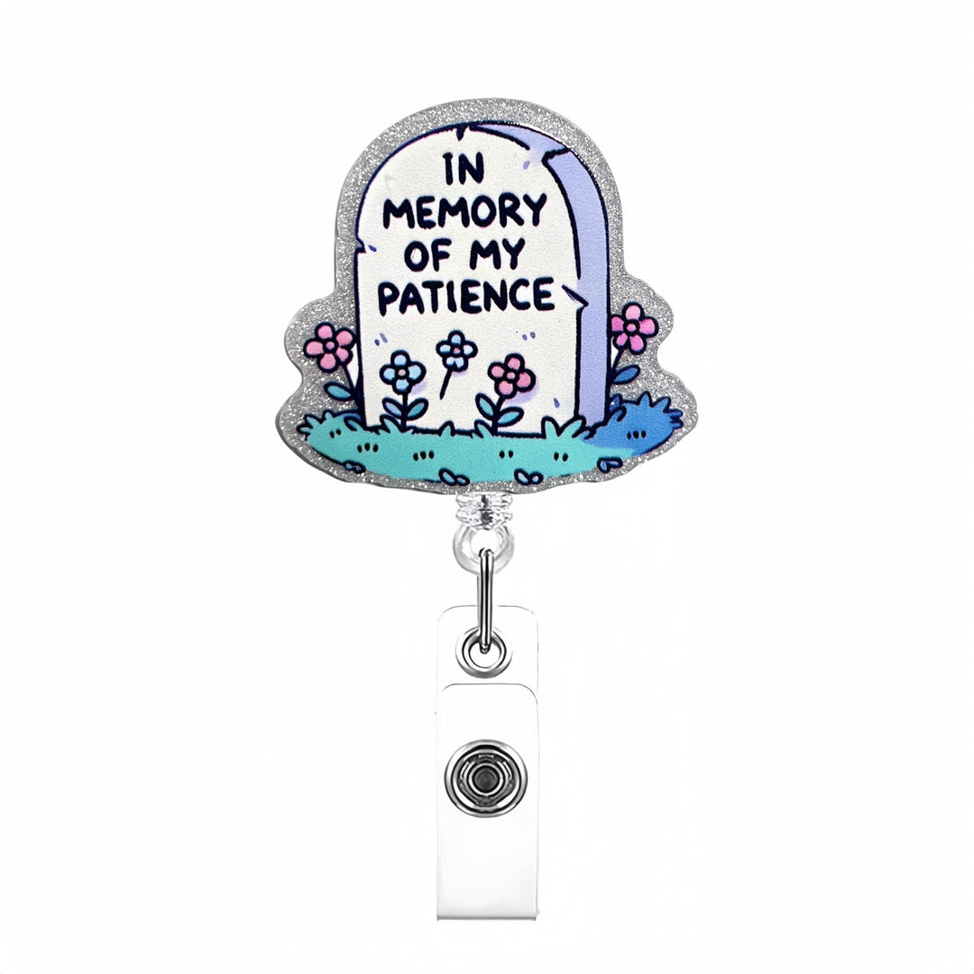 Expandable badge holder with anatomical heart pendant