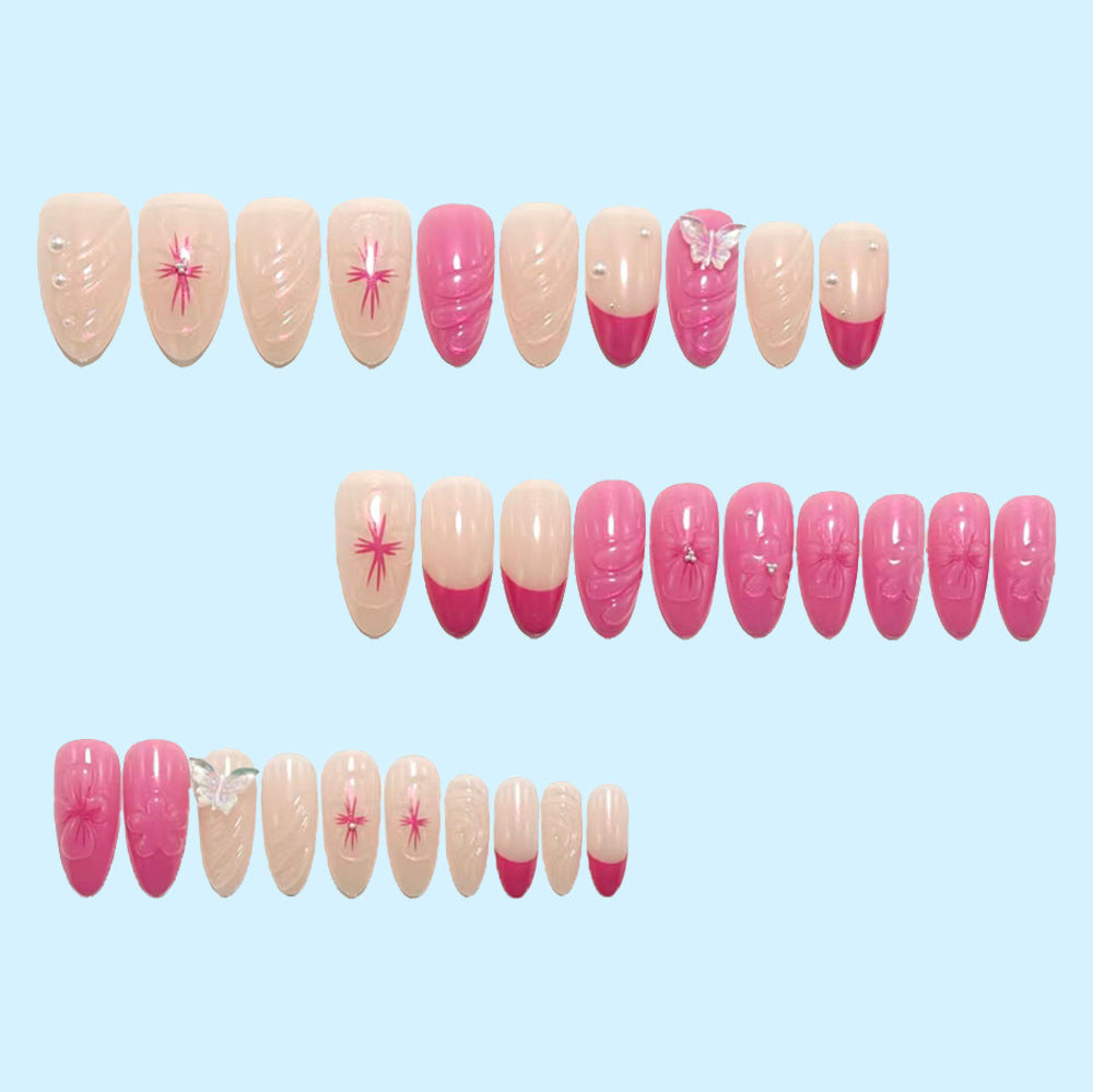 Artificial nails with floral accents Stornfield