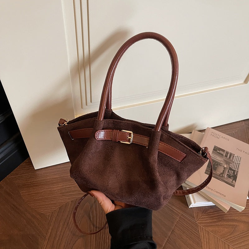 WoChic Suede Satchel Bag Stornfield