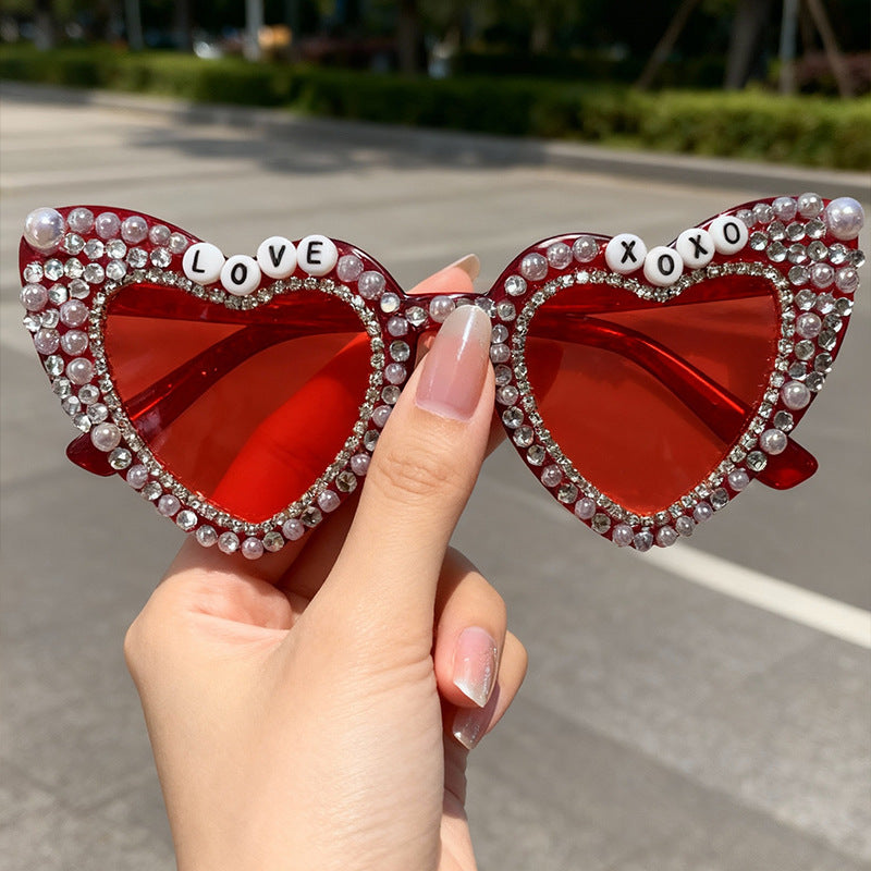Glamorous Heart-Shaped Bridal Sunglasses Stornfield