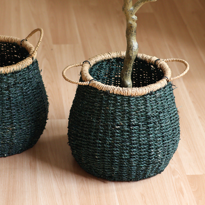 Handcrafted storage basket with natural details Stornfield