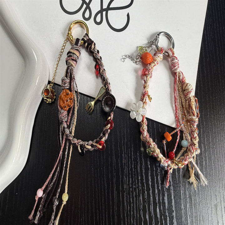 Handmade Beaded Charm Keyring Stornfield
