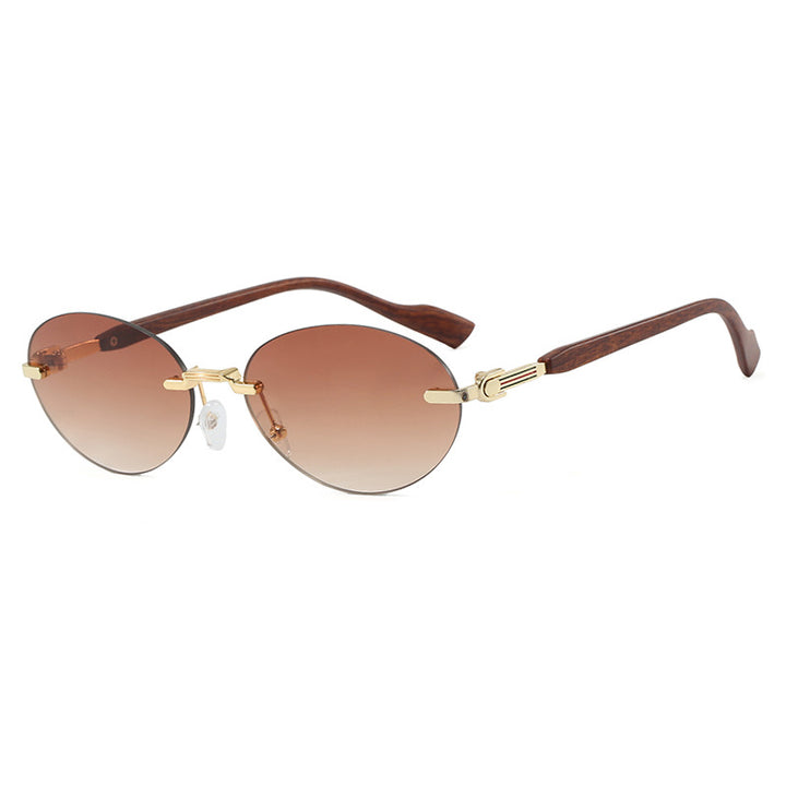 Women's fashionable sunglasses in elegant retro style with high-quality lenses and wooden details Stornfield