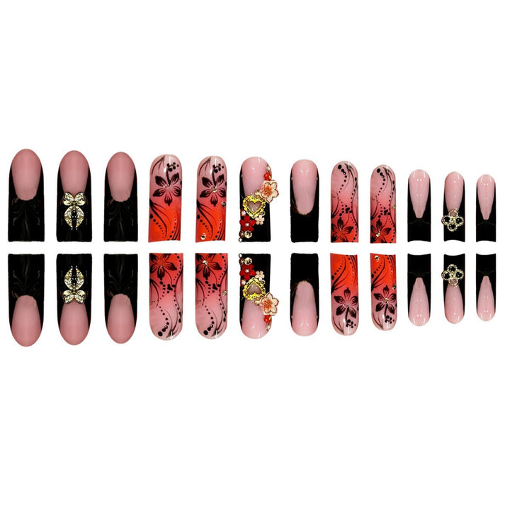 Artistic Long Stiletto Press-On Nails Stornfield