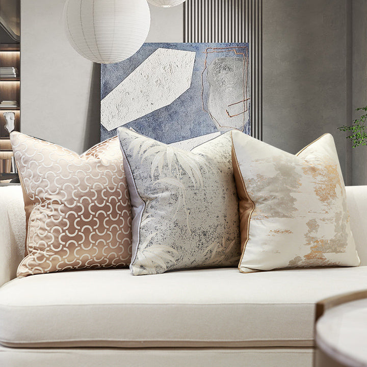 Luxurious Geometric Throw Pillow