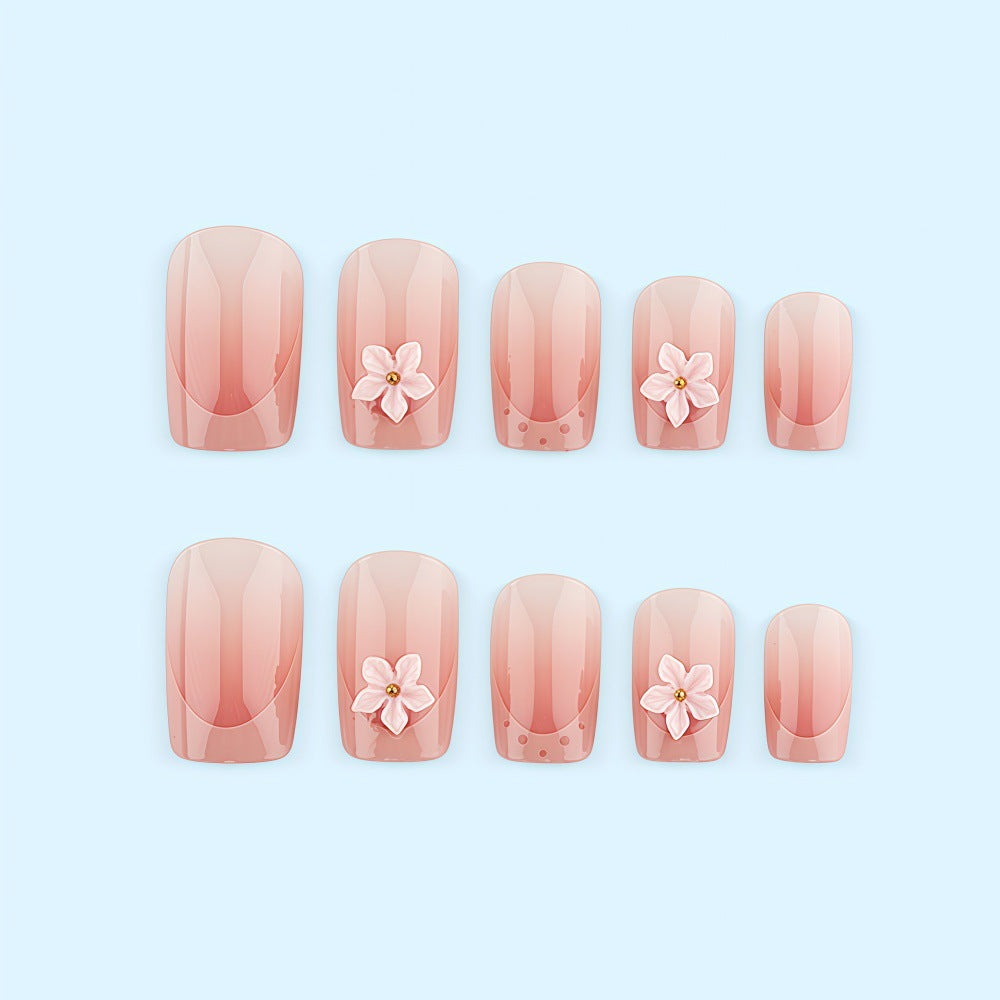 Artificial nails with 3D flower design Stornfield