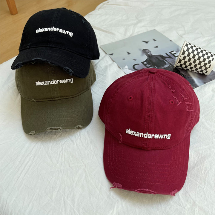 Unisex Distressed Cotton Baseball Cap Stornfield