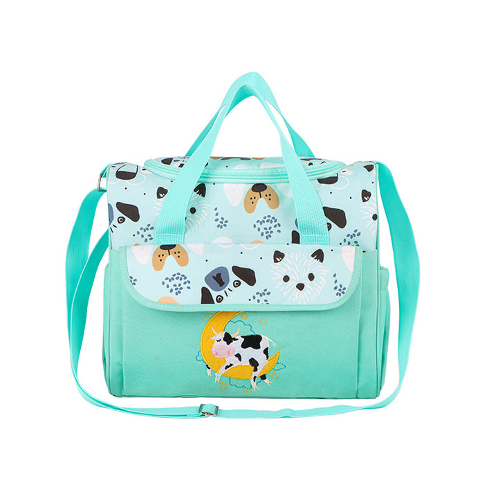 Multifunctional diaper bag with integrated changing mat Stornfield
