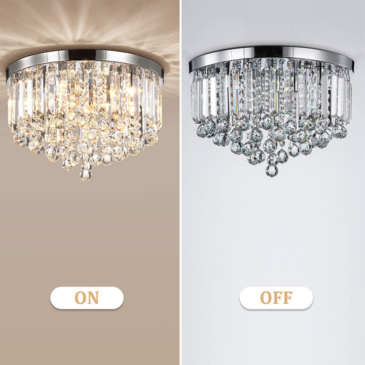 Crystal Glamour Flush Mount Light