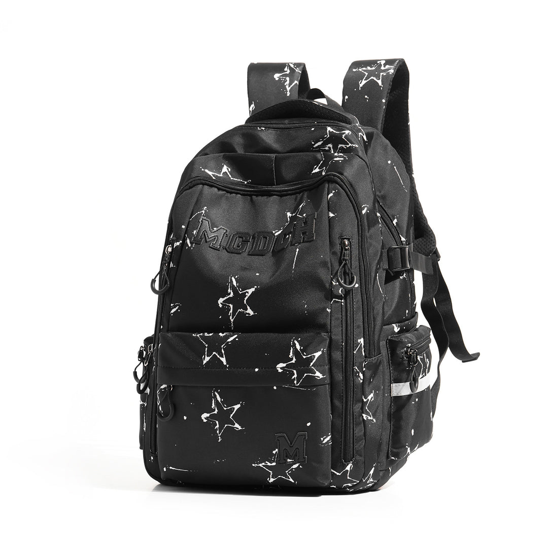 Star-Print Multi-Compartment Backpack Stornfield