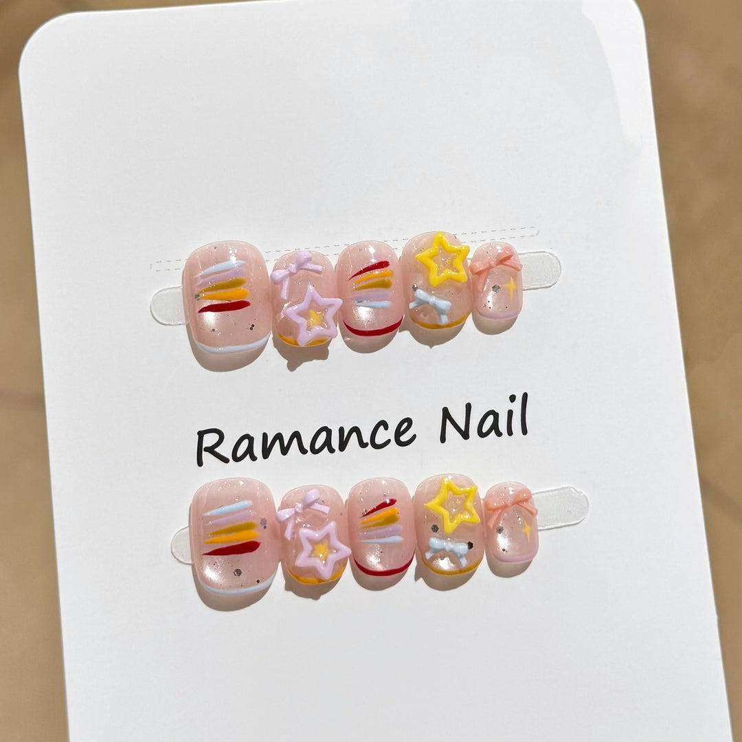 Artistic Press-On Nail Set Stornfield
