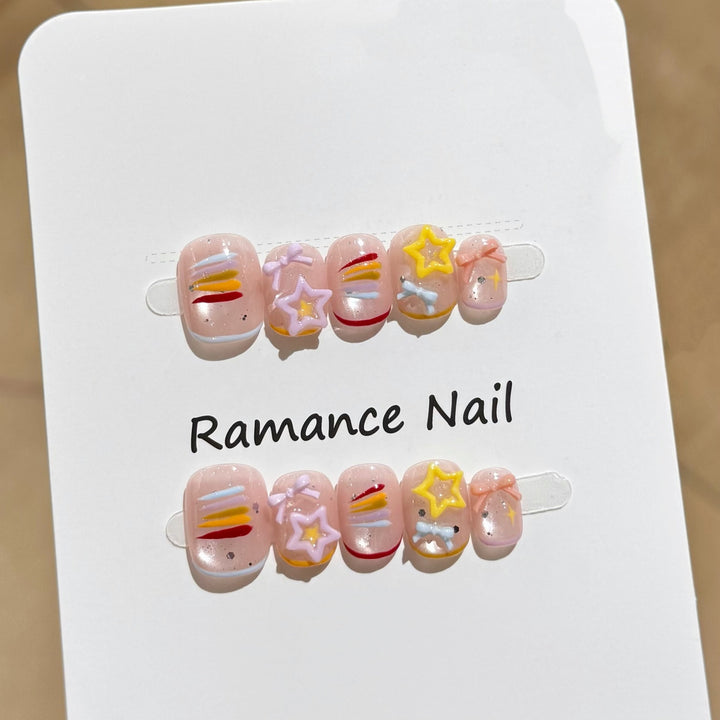 Artistic Press-On Nail Set Stornfield