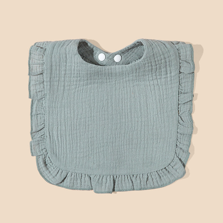 Soft Ruffled Muslin Baby Bib Stornfield