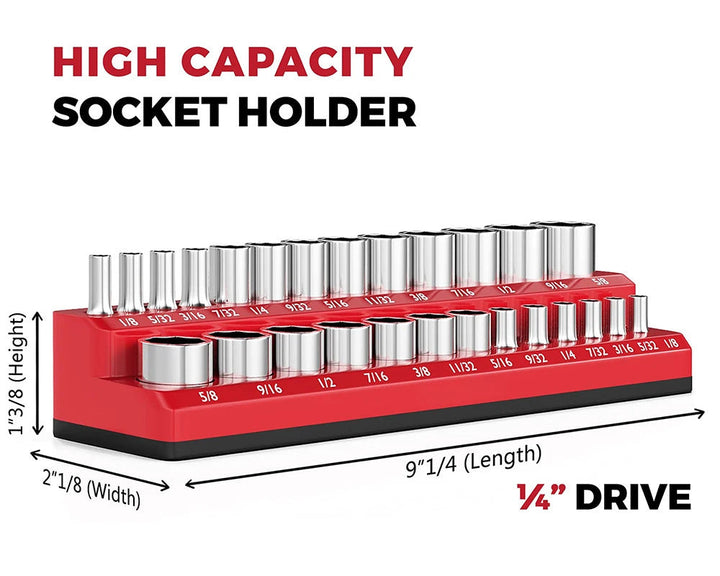 Heavy-Duty Magnetic Socket Organizer Stornfield