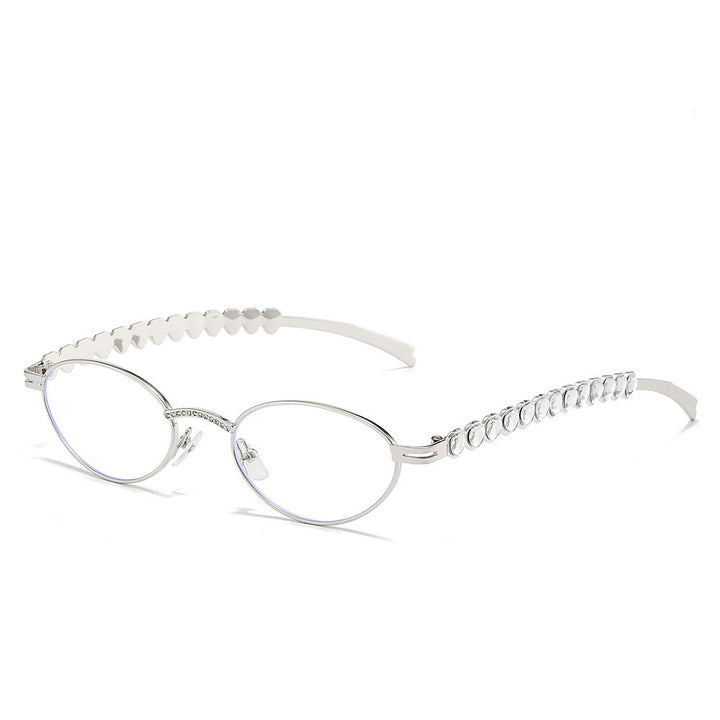 Elegant Rhinestone-Embellished Cat-Eye Glasses Stornfield