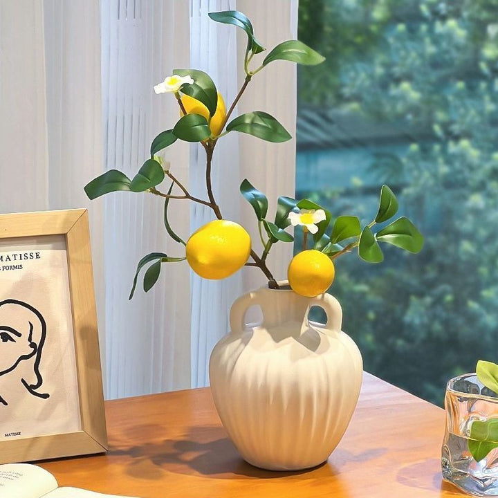 Modern Ceramic Fruit-Inspired Vase