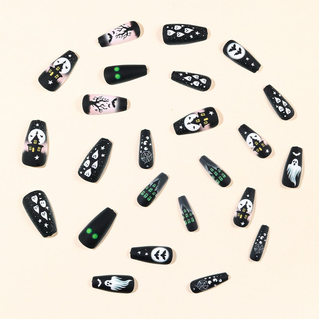 Spooky Gothic-Themed Nail Art Extensions Stornfield