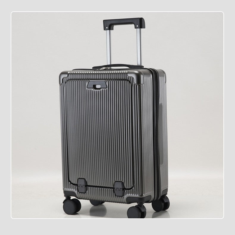 Unisex Premium Ribbed Compact Spinner Suitcase Stornfield