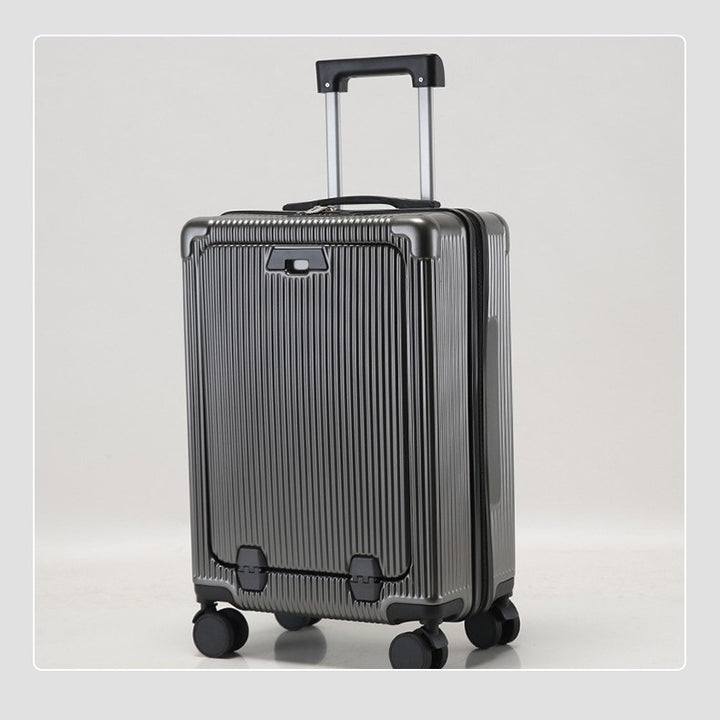 Unisex Premium Ribbed Compact Spinner Suitcase Stornfield