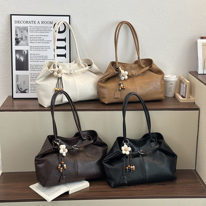 Spacious Leather Tote