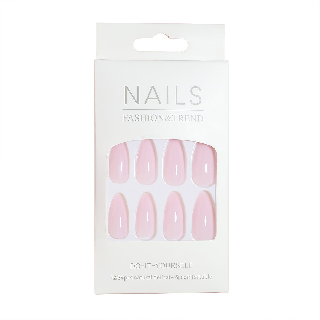 Press-On Nail Kit with Almond Shape and Natural Finish Stornfield