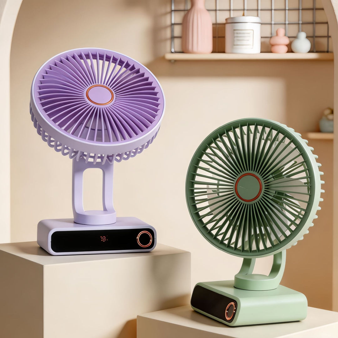 Ladies Portable Table Fan in Modern and Compact Design Stornfield