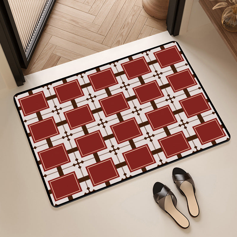 Geometric Pattern Bath Mat Stornfield