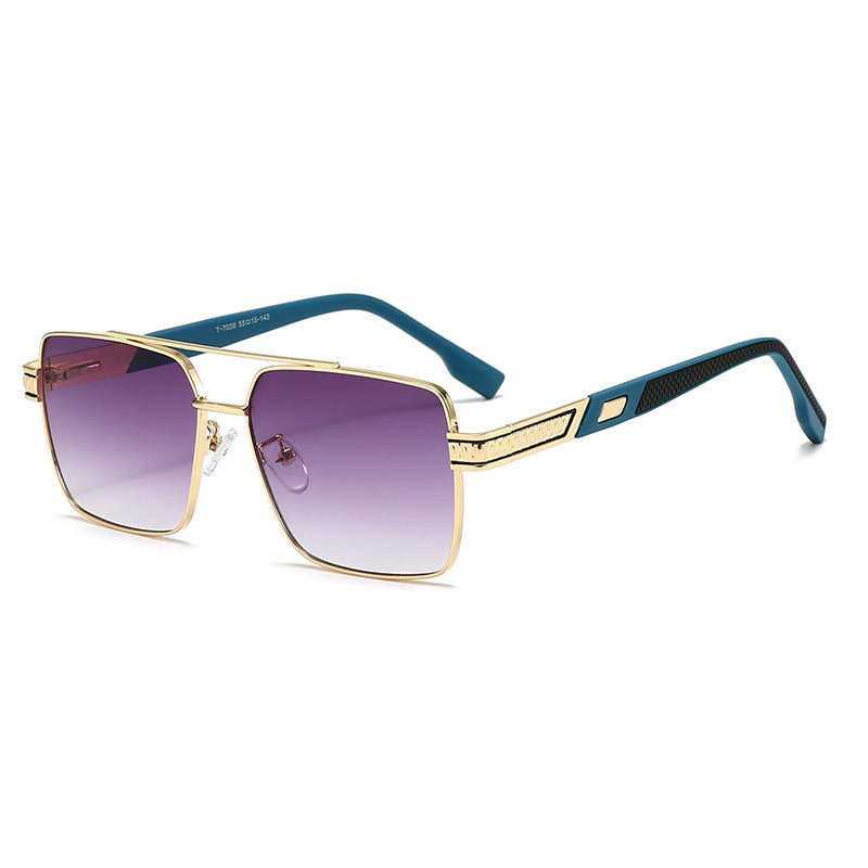 Women's fashionable square sunglasses with stylish rubber temples Stornfield
