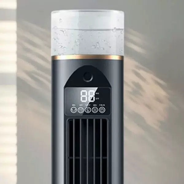 Unisex one size slim oscillating tower fan with adjustable directional louvers whisper-quiet DC motor Stornfield