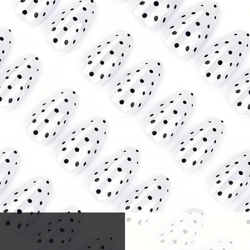 Elegant Polka Dot Press-On Nail Enhancements Stornfield