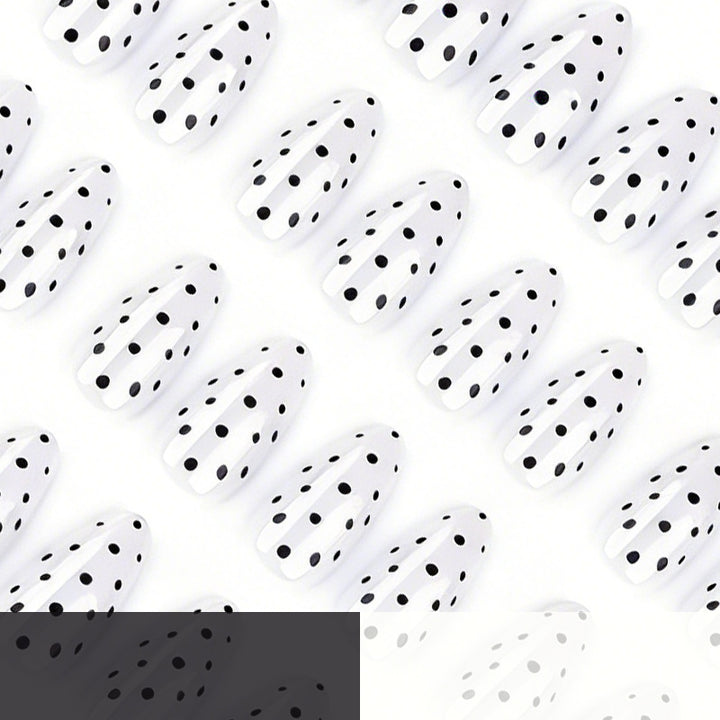 Elegant Polka Dot Press-On Nail Enhancements Stornfield