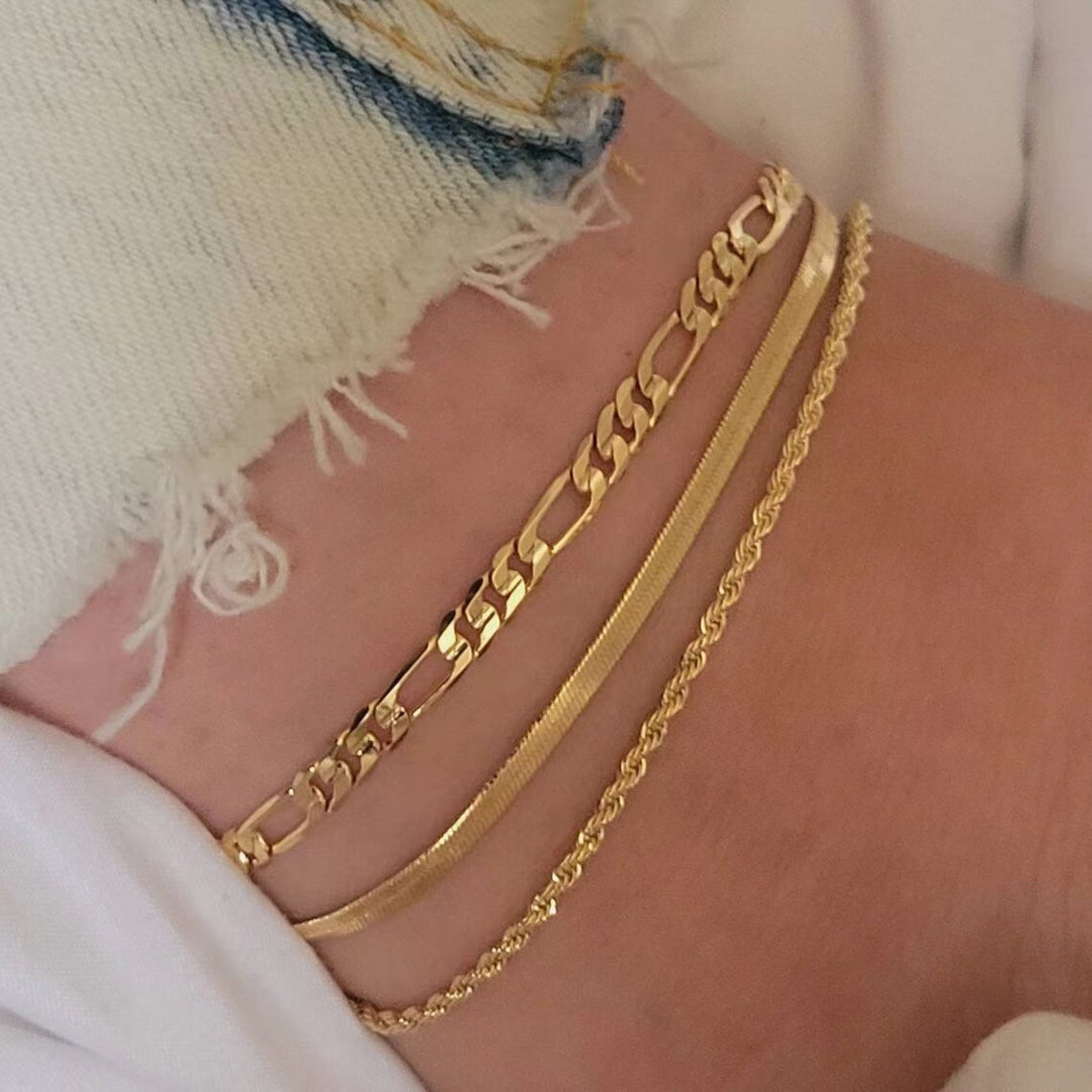 Elegant Three-Strand Link Bracelet Stornfield