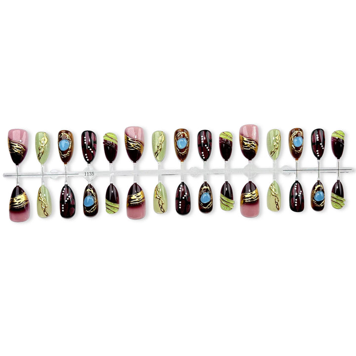 Luxury Decorative Press-On Nail Set