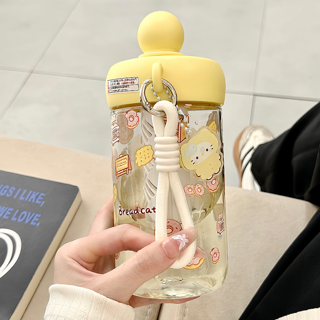 Women's water bottle with integrated animal motif and practical carrying handle Stornfield