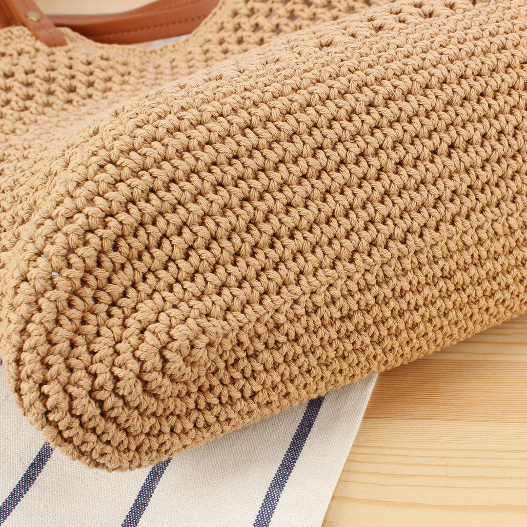 Large Shoulder Bag Made from Handwoven Natural Material Stornfield