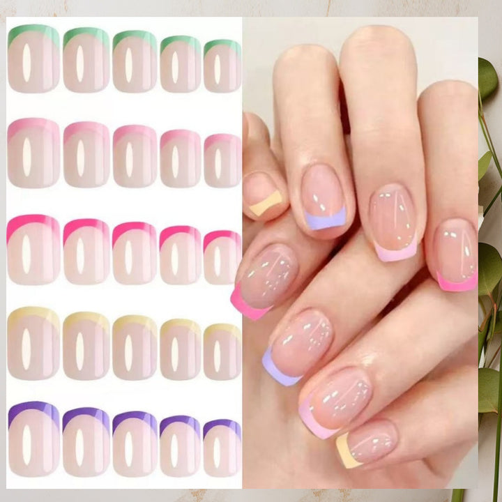 Artificial Nail Set with Flexible French Tips Stornfield