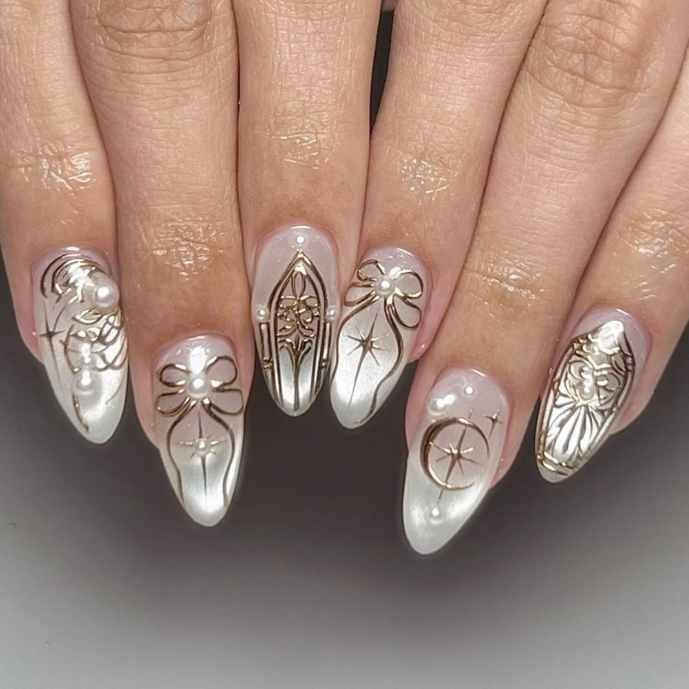 Elegant French-Inspired Press-On Nails Stornfield