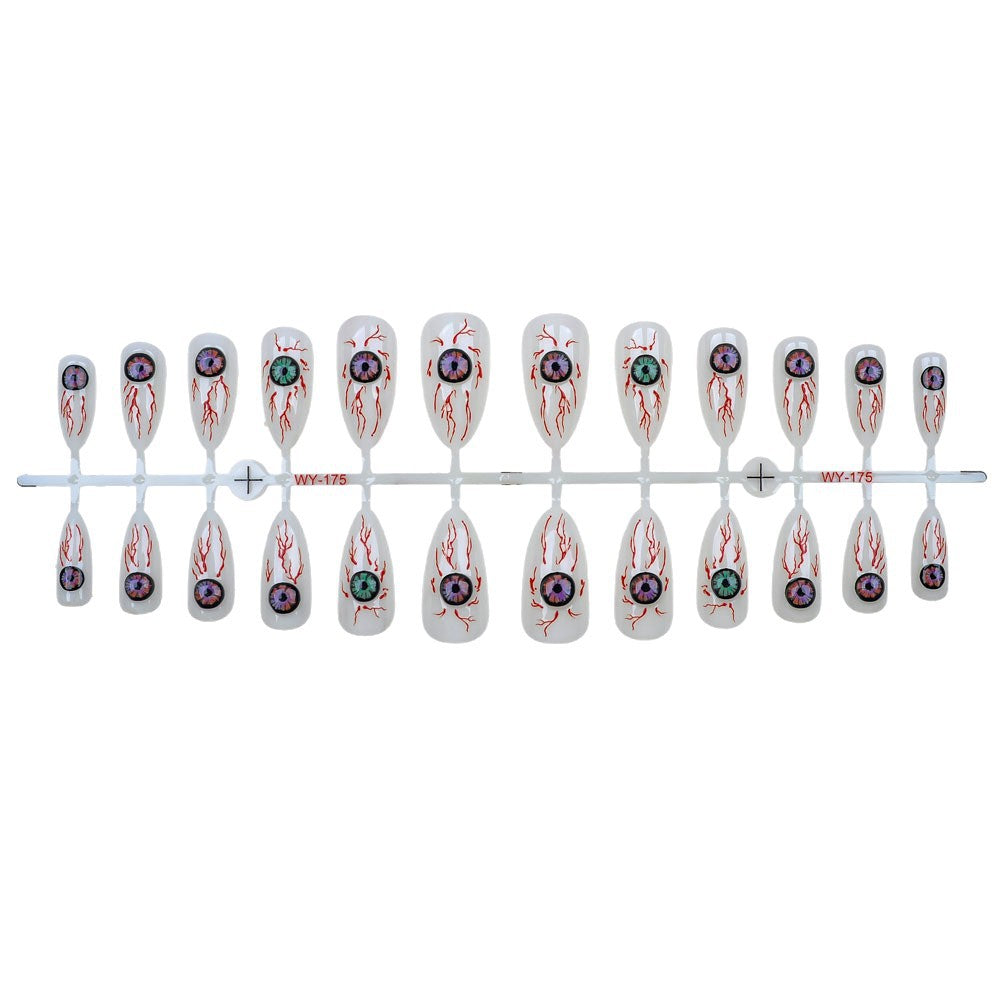 Artistic Eye-Themed Press-On Nail Set Stornfield