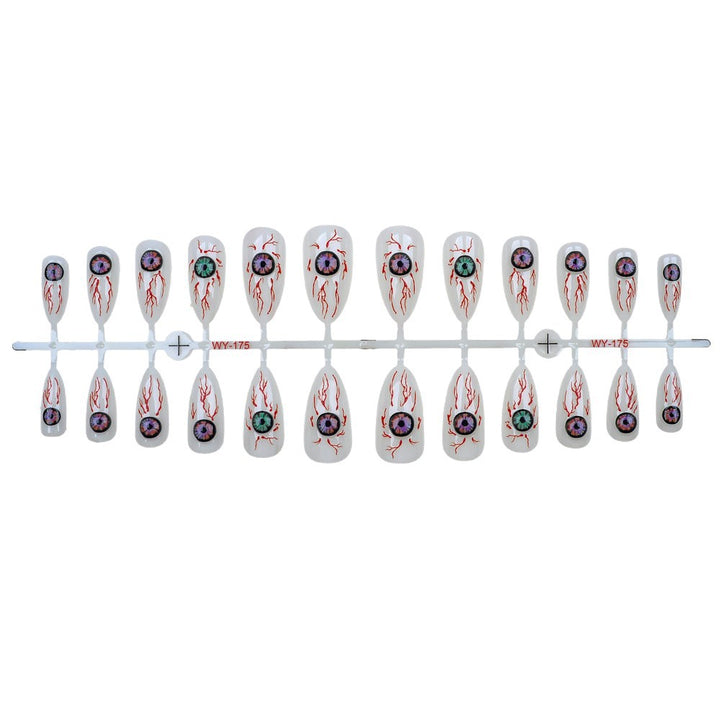 Artistic Eye-Themed Press-On Nail Set Stornfield
