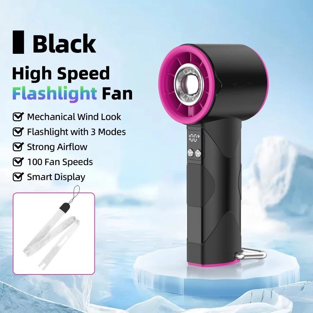Ladies high-speed fan with flashlight Stornfield