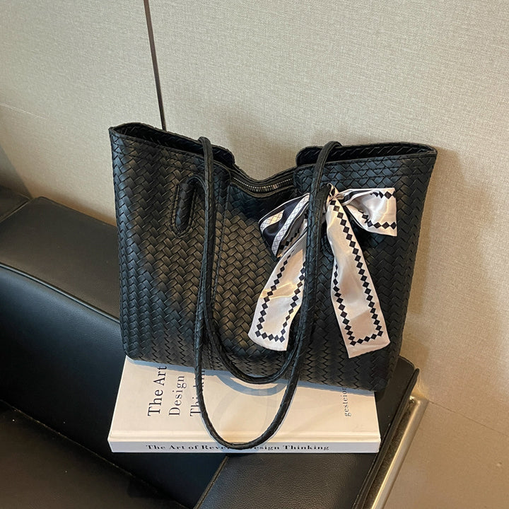 Woven Leather Tote Bag Stornfield