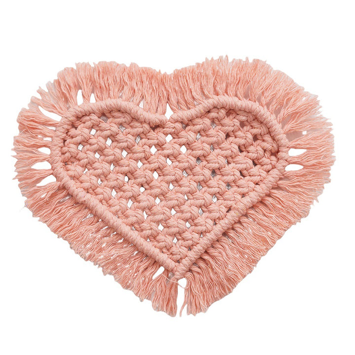 Decorative Macrame Heart Wall Hanging Stornfield