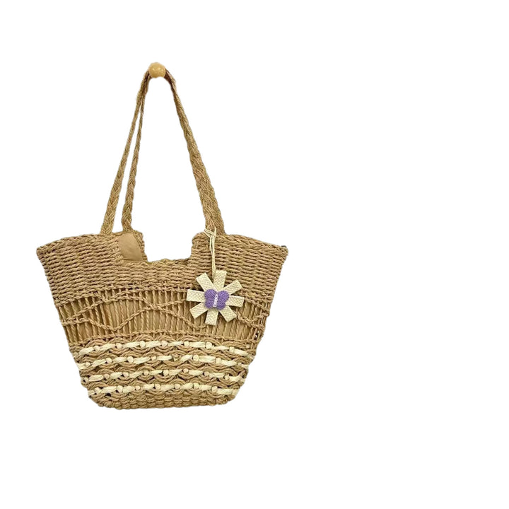 Handbag with Artistic Flower Motif Stornfield
