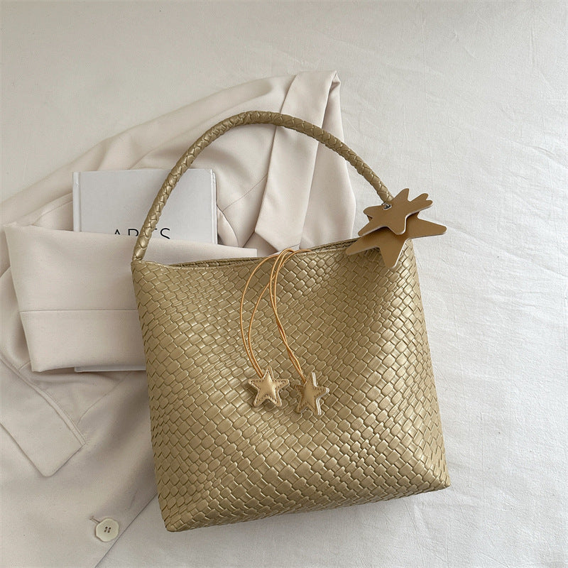 Textured Weave Handheld Shoulder Bag Stornfield