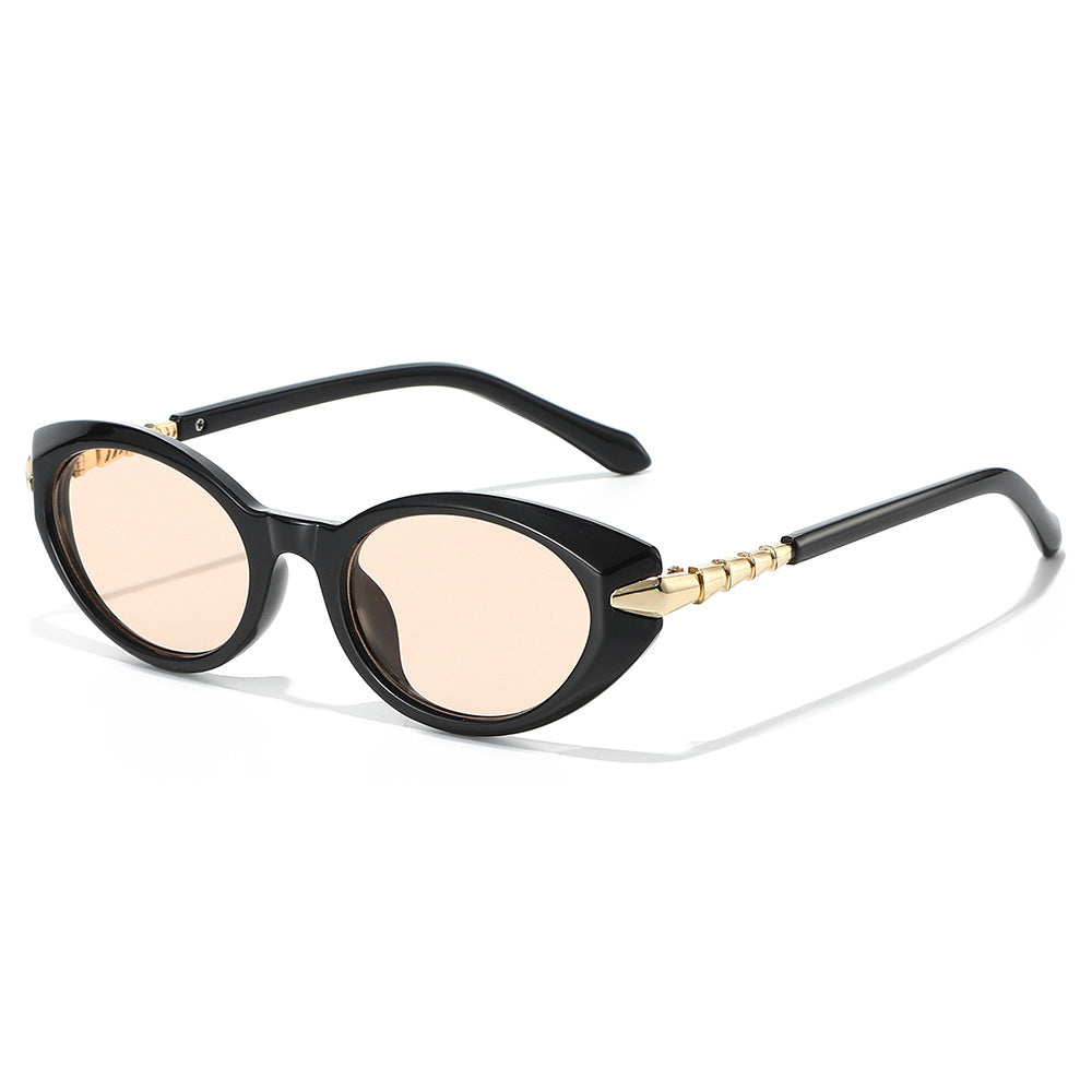 Designer Cat-Eye Sunglasses with Gold Accents Stornfield