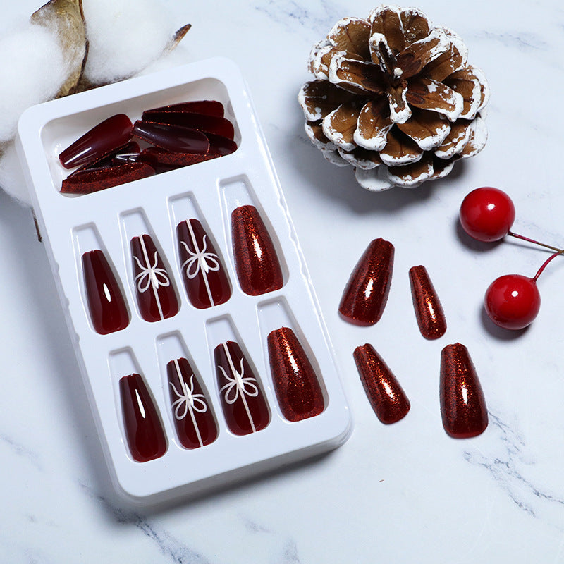 Artistic Glitter Press-On Nail Set Stornfield