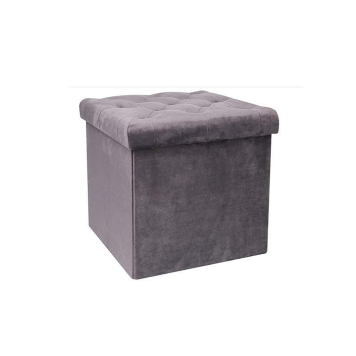 Stylish Velvet Storage Ottoman Stornfield